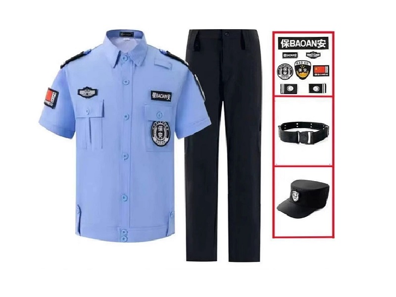 夏季保安服定制襯衫短袖套裝