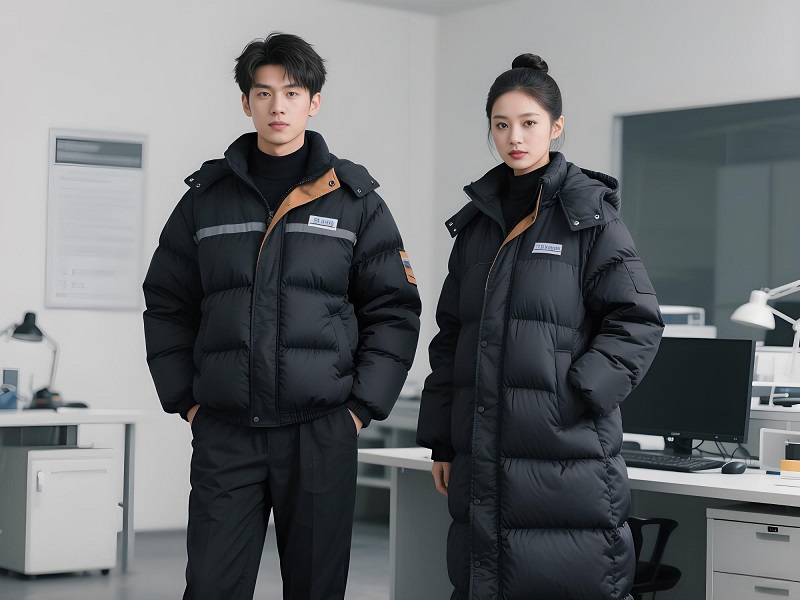 反光泡芙羽絨服工服定制
