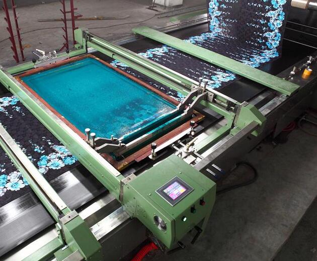 平網(wǎng)印花的工藝流程